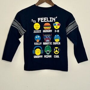 Garanimals 365 Kids Feelin’ Emoji Graphic Tee Navy Size 8